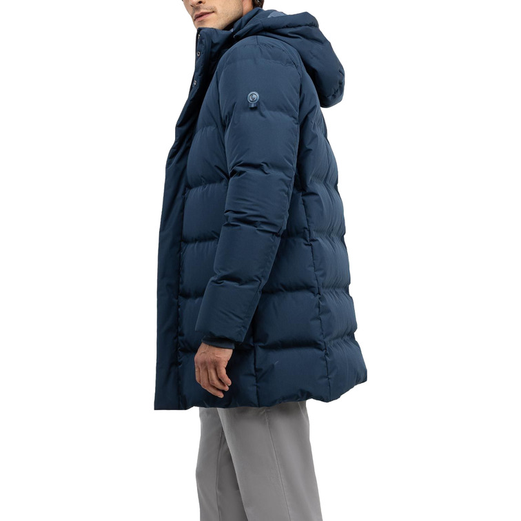 cazadora homme  el ganso manteau plumas largo azul