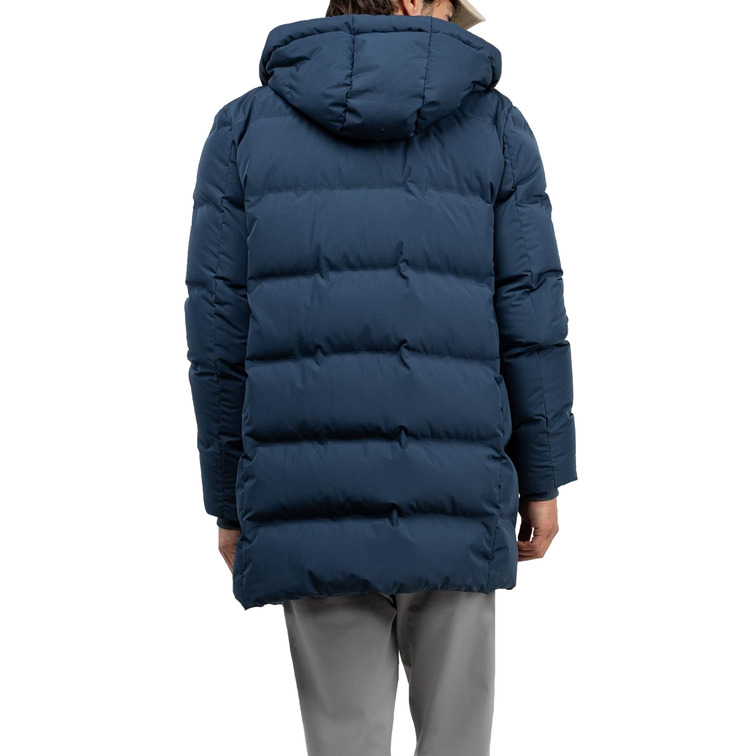 cazadora homme  el ganso manteau plumas largo azul