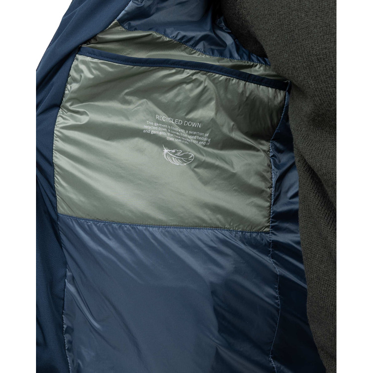 cazadora homme  el ganso manteau plumas largo azul