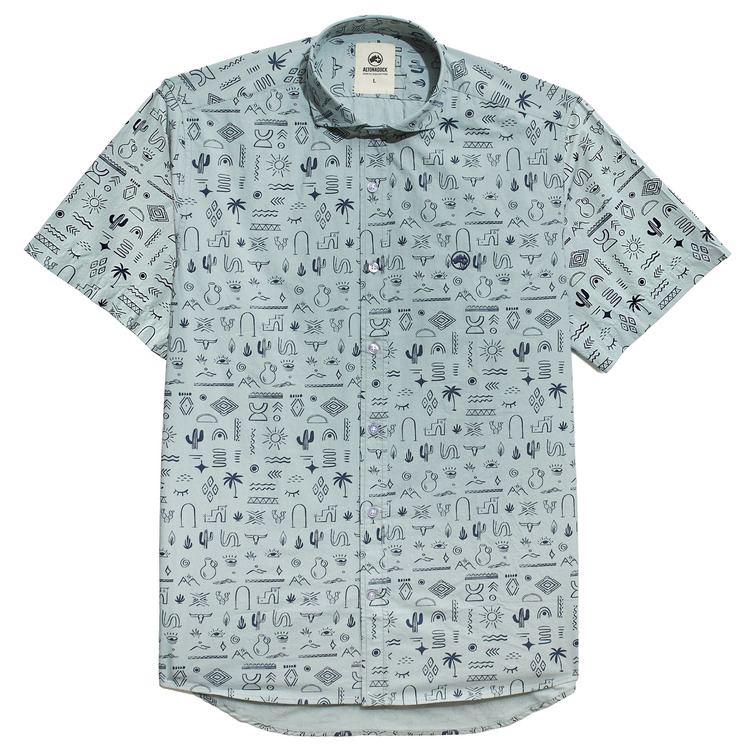 chemise homme  altonadock chemise verde azulado