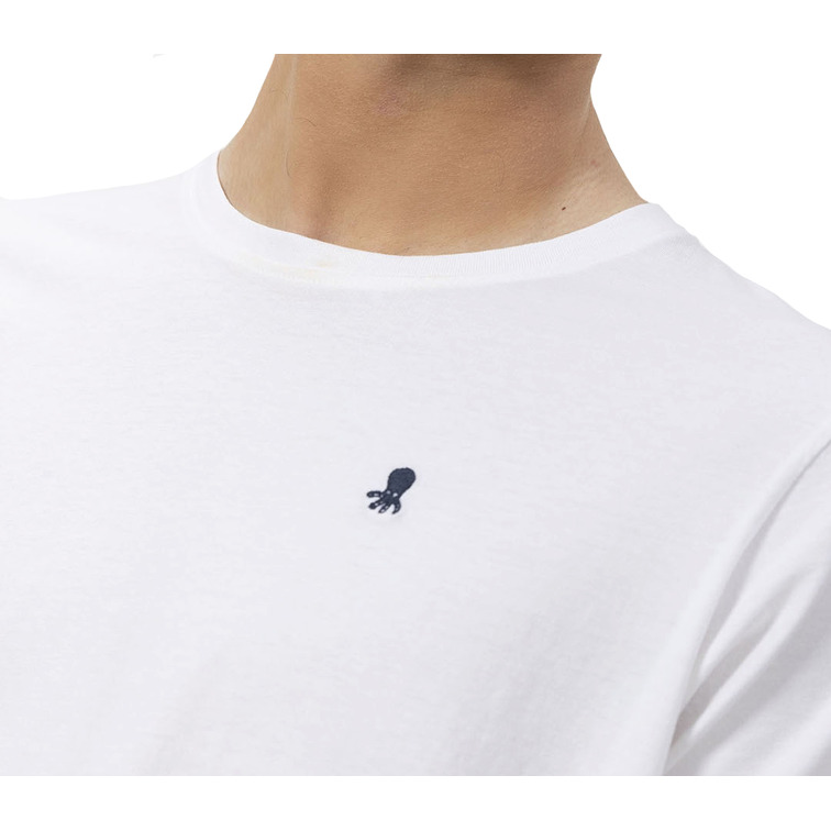 homme t-shirt básica bordado a cont blanco p