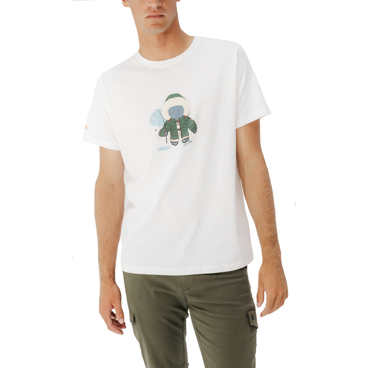 t-shirt homme  el pulpo t-shirt elpulpo esquimal blan