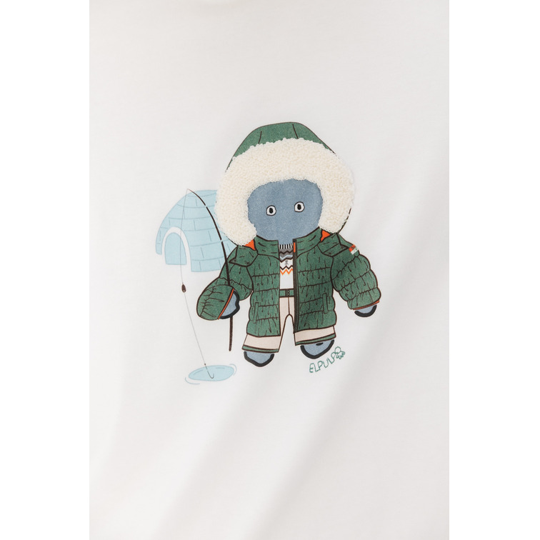 t-shirt homme  el pulpo t-shirt elpulpo esquimal blan