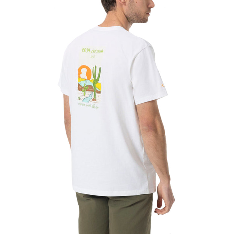 homme t-shirt estampado desierto bl blanco p