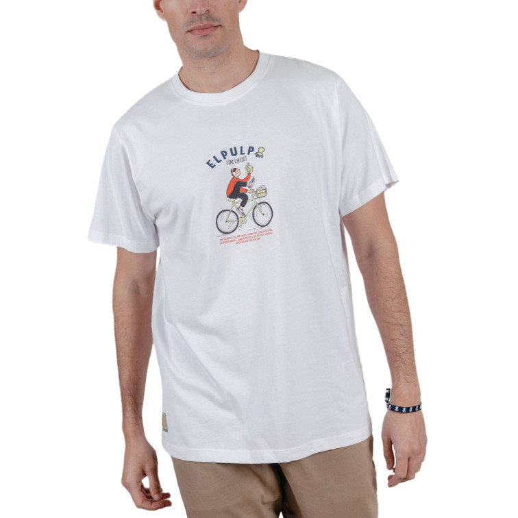 t-shirt homme  el pulpo t-shirt estampado say cheese
