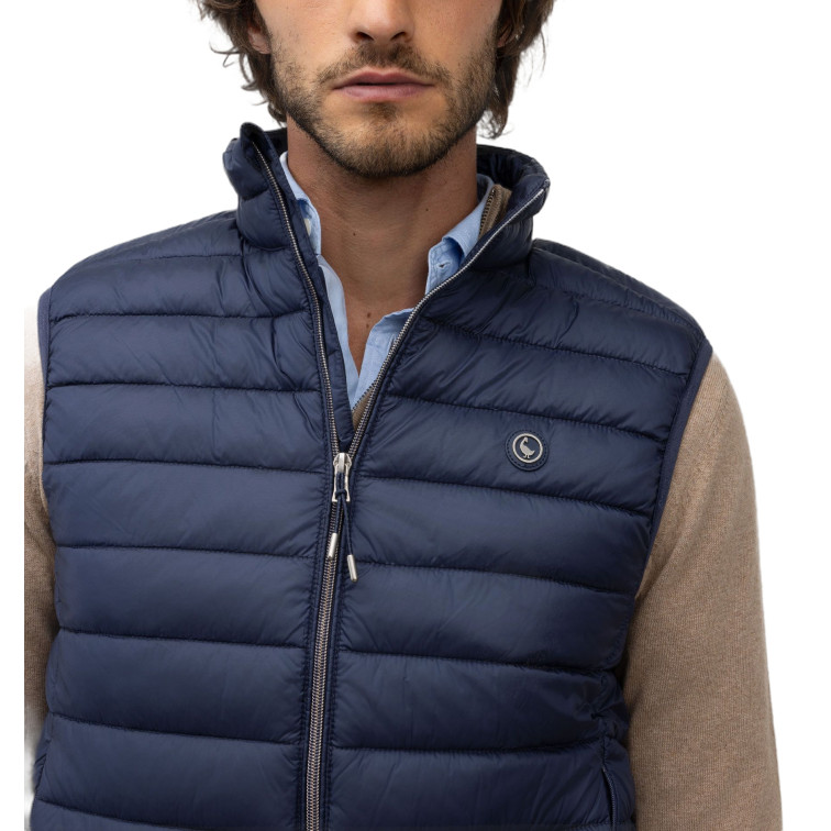 cazadora homme  el ganso veste básico acolchado marin