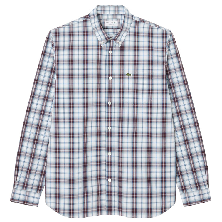 chemise homme  lacoste chemise casual manches longues
