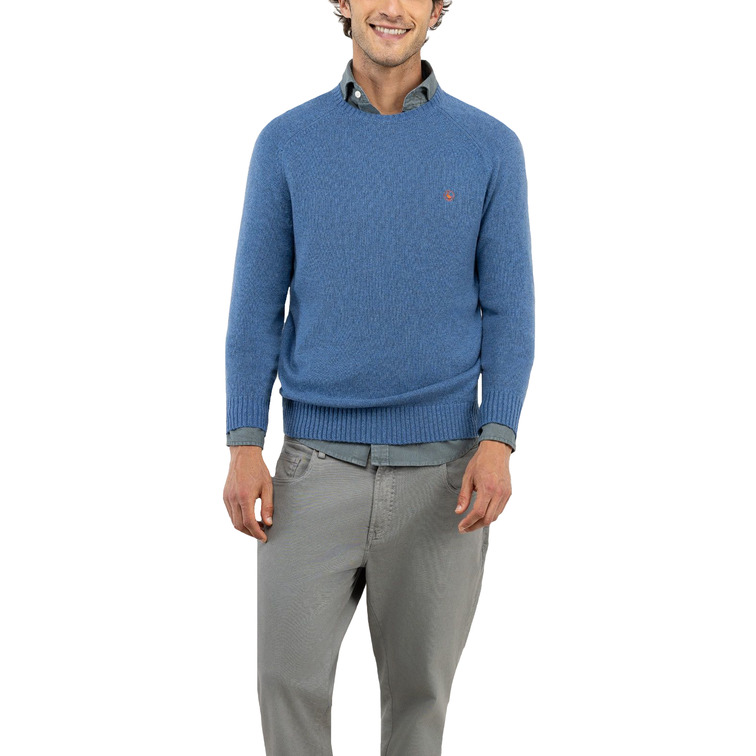 maillot homme  el ganso maillot merino cuello caja azul