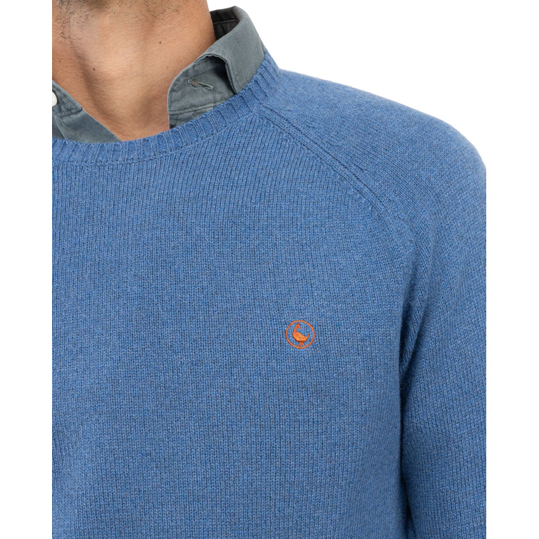 maillot homme  el ganso maillot merino cuello caja azul