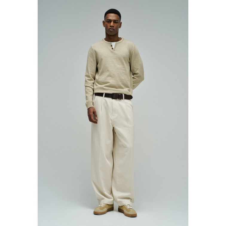 homme knit henley w/ collar maillot d 003