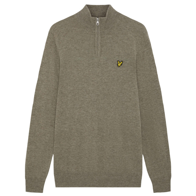 maillot homme  lyle & scott lambswool blend quarter zip ju
