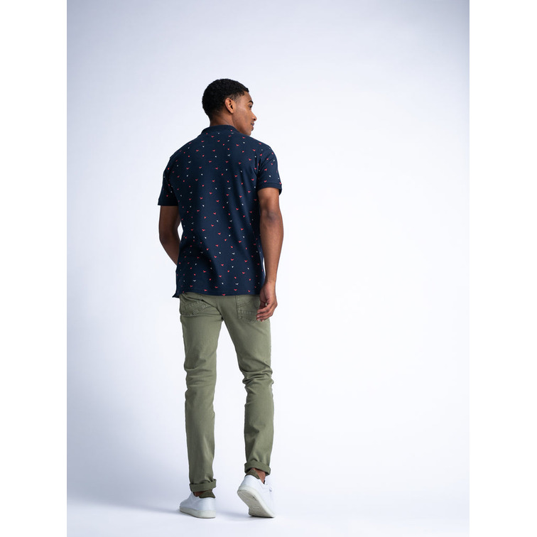 pôle homme  petrol men pôle short sleeve