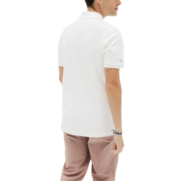 homme pôle lavado bordado a contrast blanco p