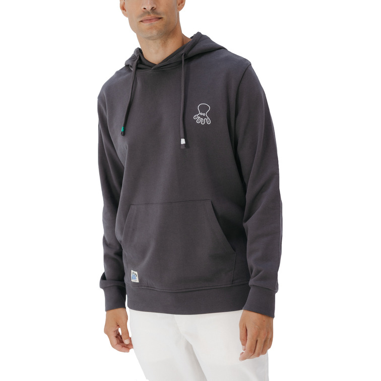 homme sweat-shirt capucha winter poles antracit