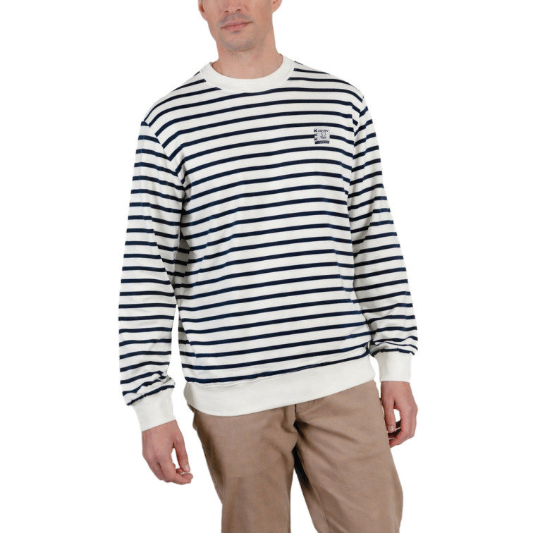 sweat-shirt homme  el pulpo sweat-shirt rayas etiqueta oasis