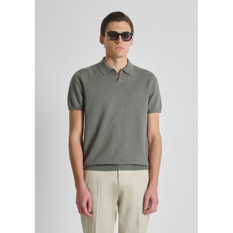 maillot homme  antony morato sweater pôle without button sh