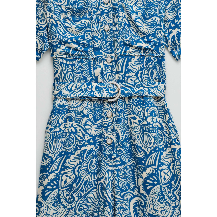 singe femme  salsa jeans short-sleeved print jumpsuit