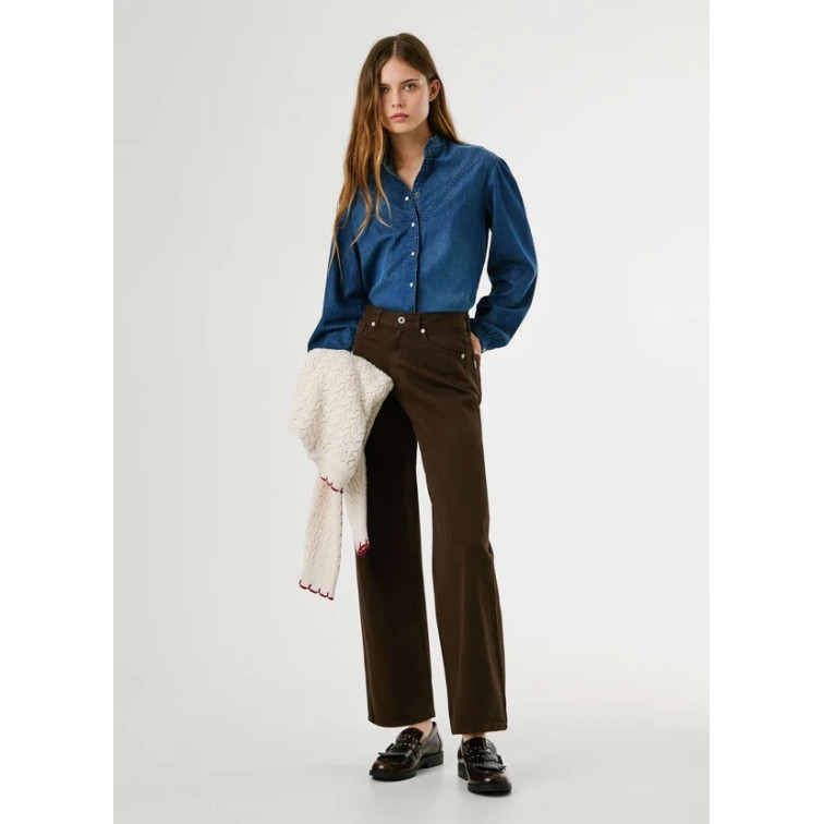 jeans femme  pepe jeans straight jeans uhw lexa