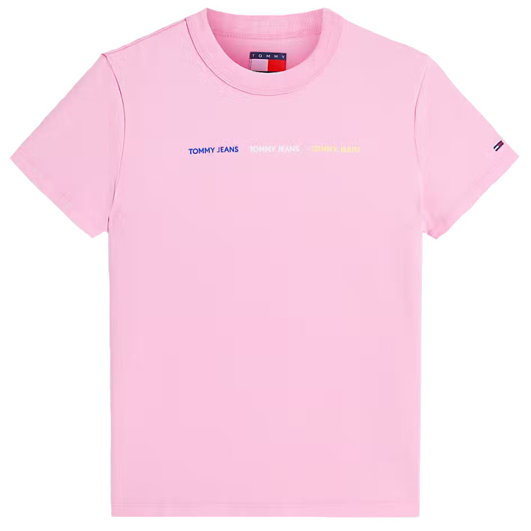 t-shirt femme  tommy hilfiger tjw reg tj repeat wash tee