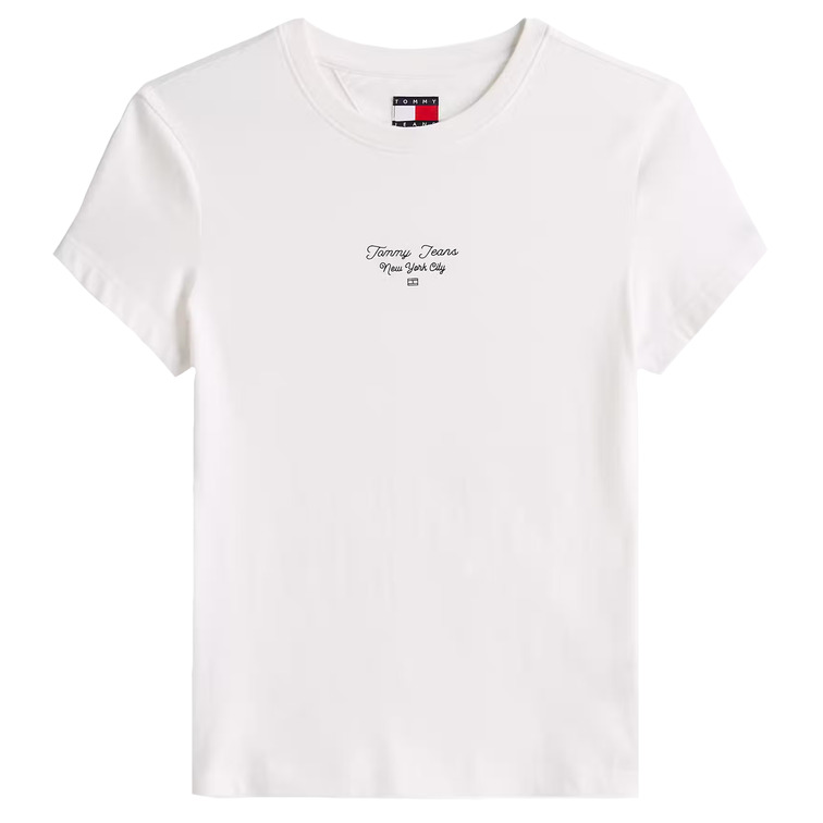 t-shirt femme  tommy hilfiger tjw slim ess logo 1 tee ext