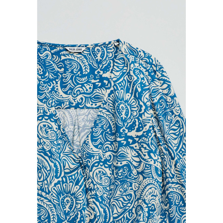 chemise femme  salsa jeans wrap blouse