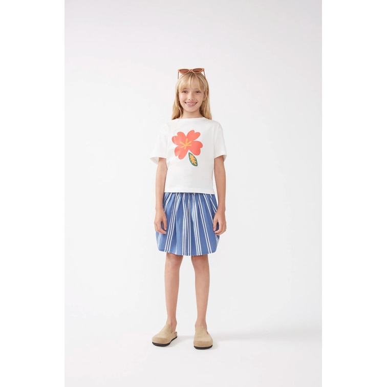 t-shirt fille  ciafan t-shirt unisex print de flor