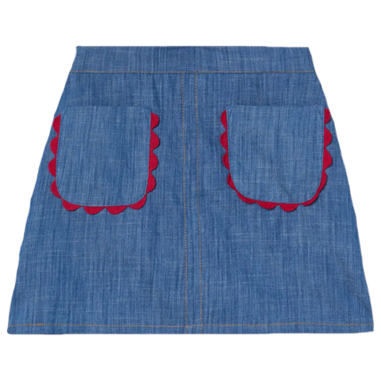 jupe fille  ciafan jupe corta de fille chambray