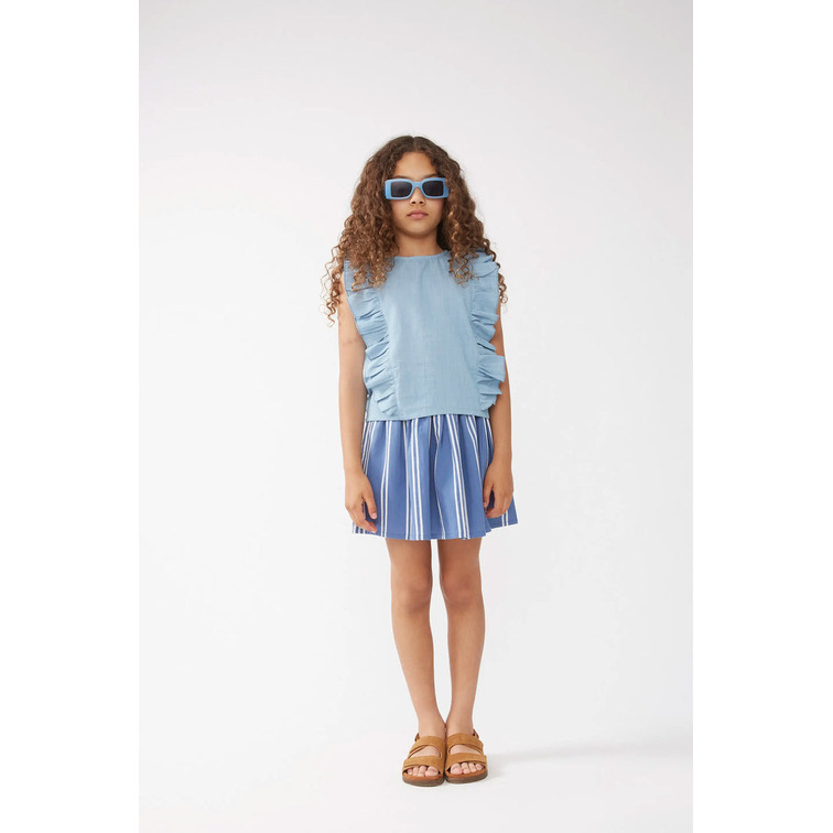 t-shirt fille  ciafan top de fille efecto denim