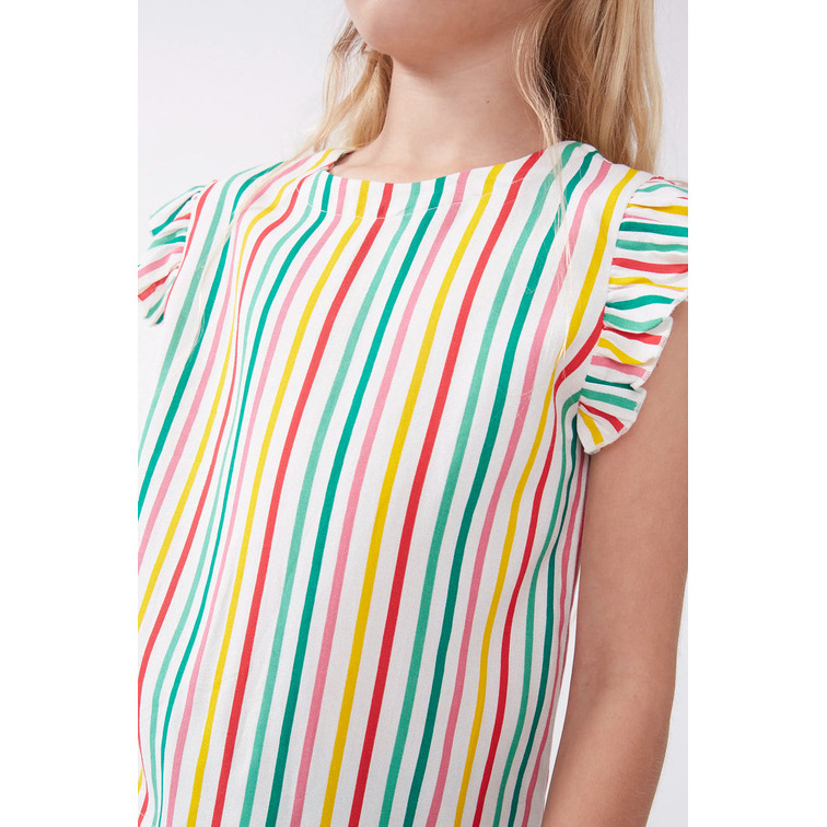 t-shirt fille  ciafan top de fille rayas multicolor