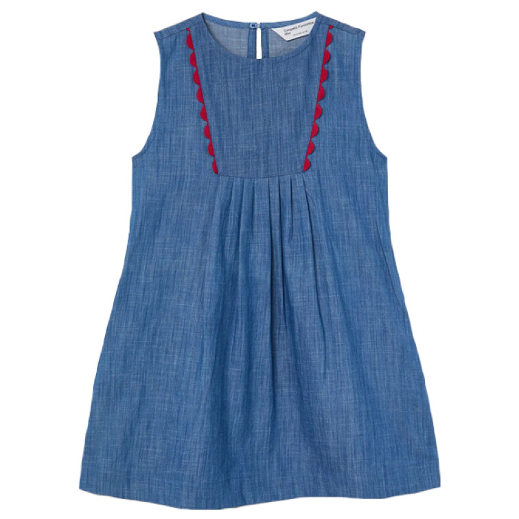 robe fille  ciafan robe corto de fille chambray