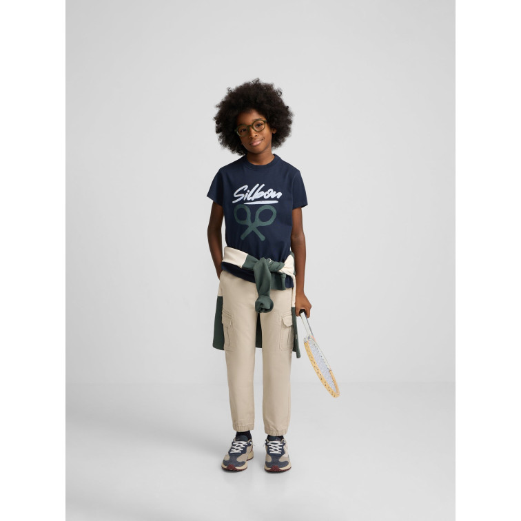 t-shirt garçon  silbon t-shirt kids silbon dibujo