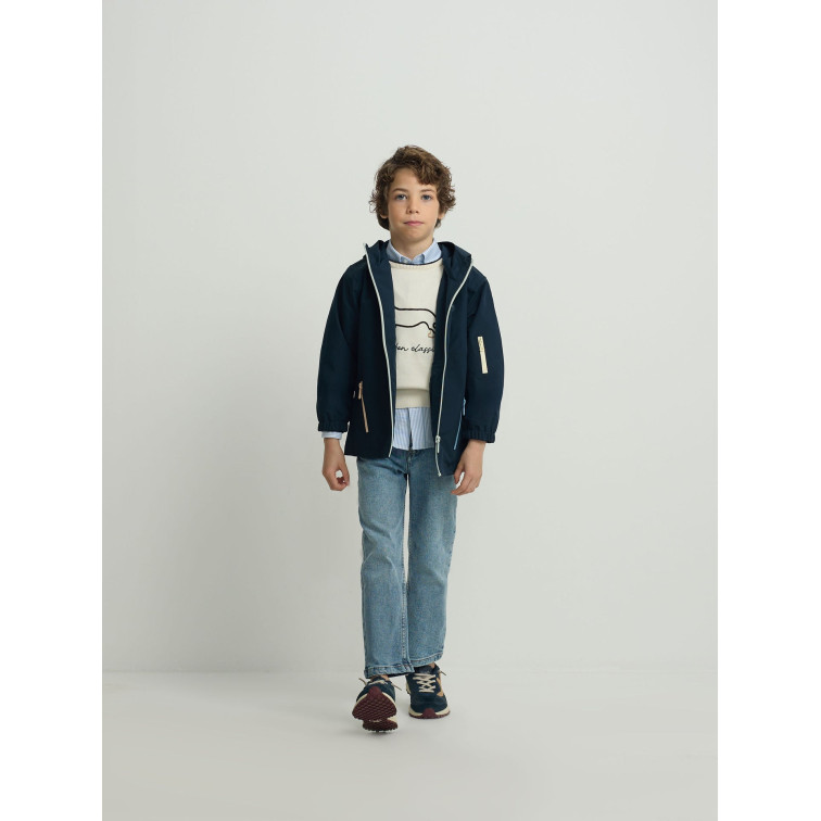 cazadora garçon  silbon cortavientos kids cremallera m