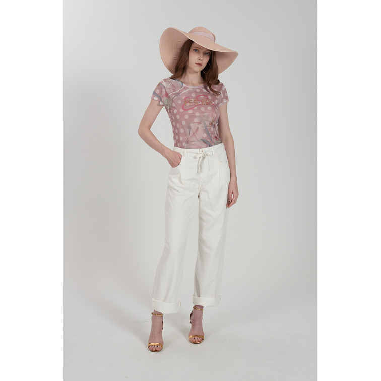 pantalon femme  yes zee pantalone donna 5 tasche con p
