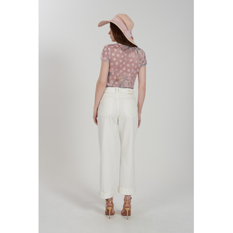 pantalon femme  yes zee pantalone donna 5 tasche con p