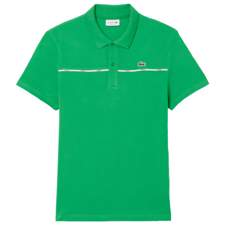 pôle homme  lacoste chemise col bord-cotes manches
