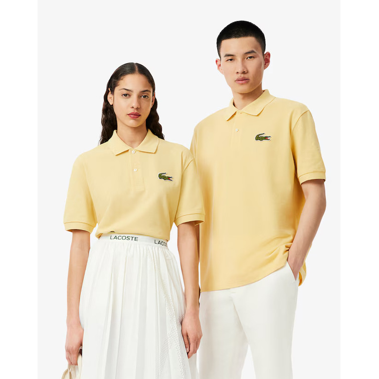 pôle homme  lacoste chemise col bord-cotes manches