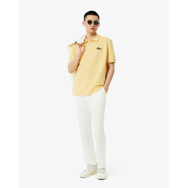pôle homme  lacoste chemise col bord-cotes manches