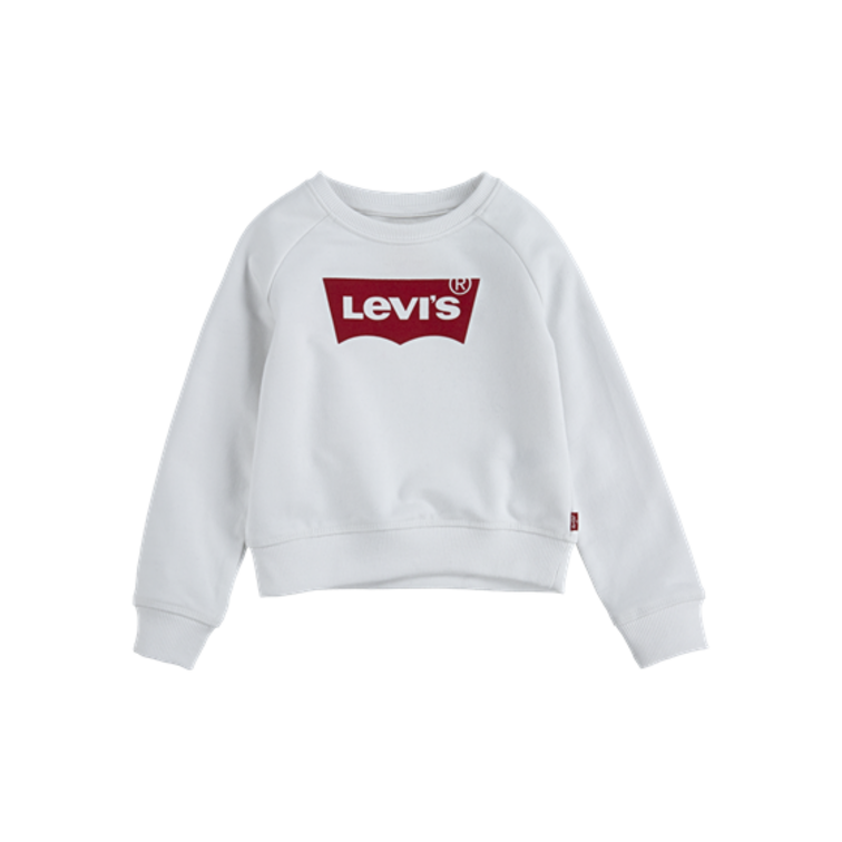 sweat-shirt fille  levis kids 60% cotton, 40% polyester lvg key item logo crew