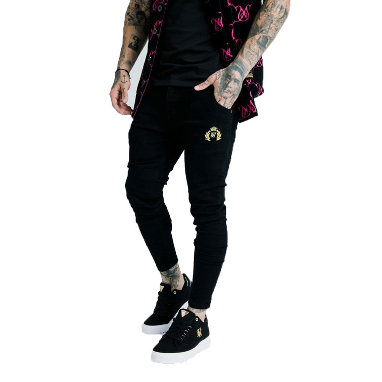 jeans homme  siksilk siksilk x dani alves low rise