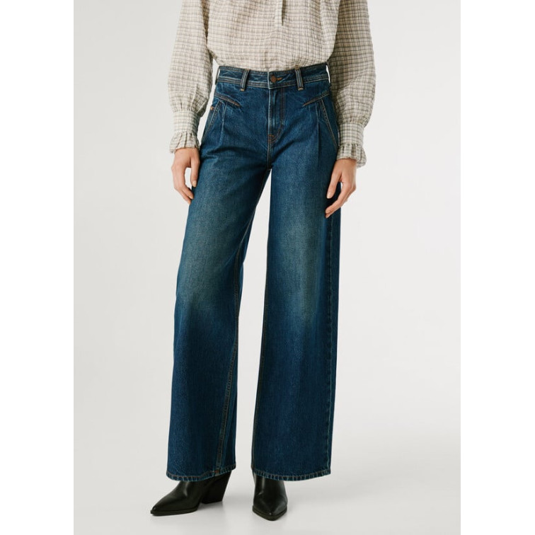 jeans femme  pepe jeans wide leg hw archive