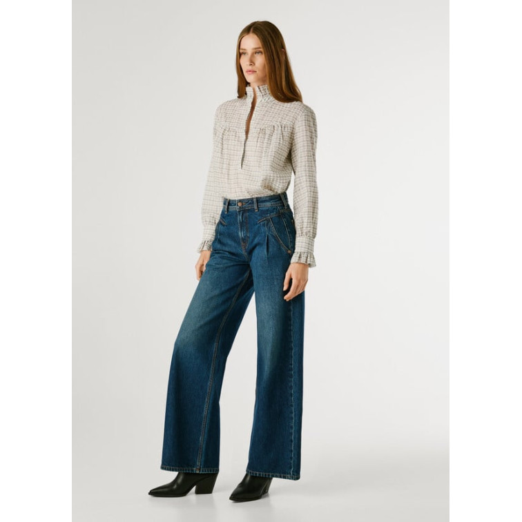 jeans femme  pepe jeans wide leg hw archive
