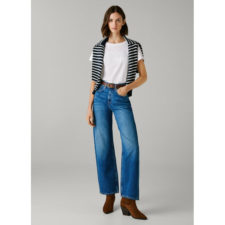 jeans femme  pepe jeans straight jeans uhw lexa