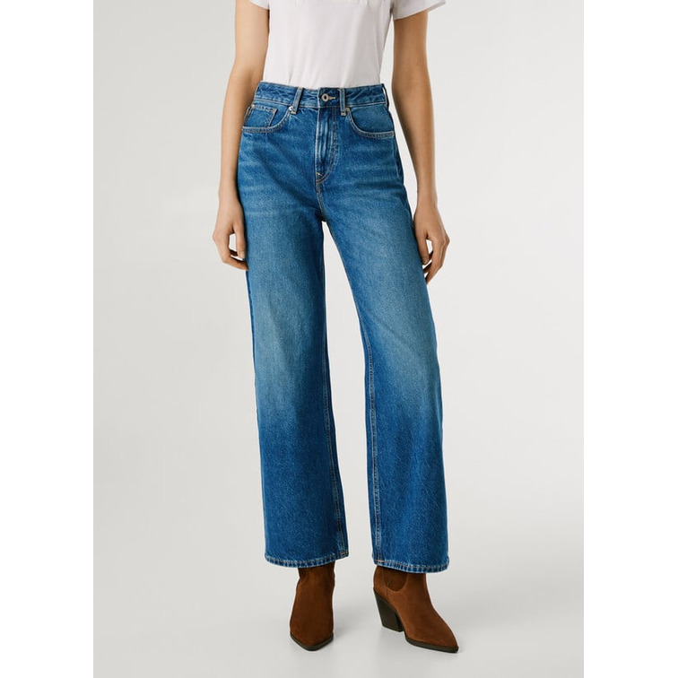 jeans femme  pepe jeans straight jeans uhw lexa