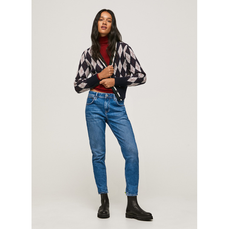 jeans femme  pepe jeans violet