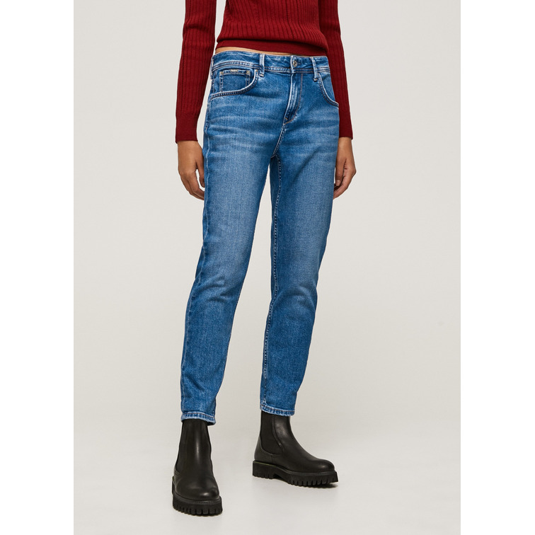 jeans femme  pepe jeans violet