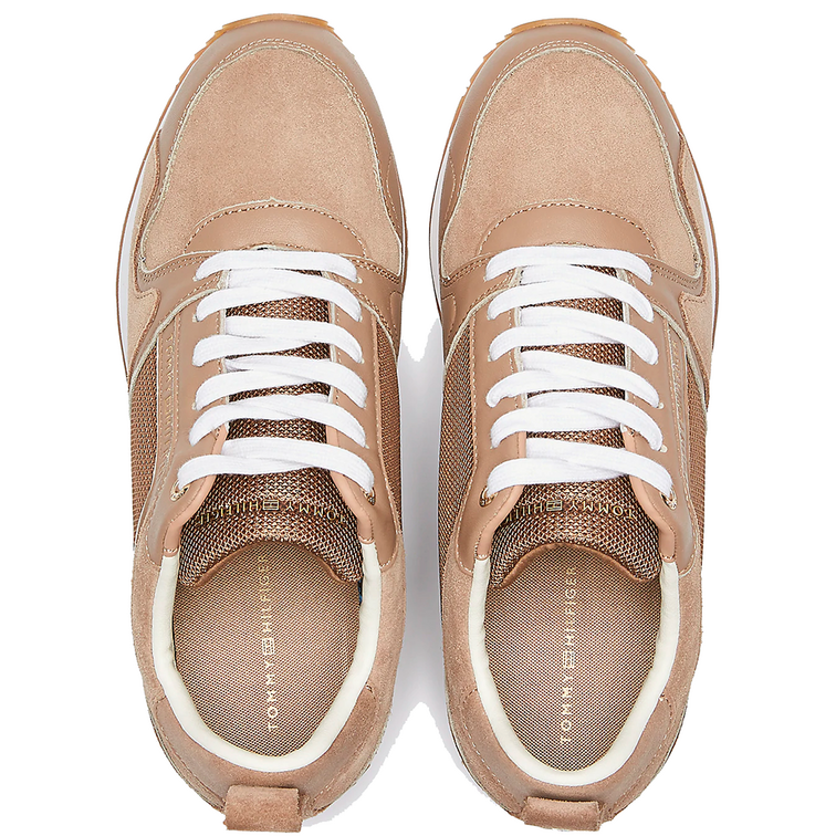 chaussure femme  th mix material wedge sneaker