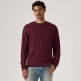 maillot homme  levi's laurel crew cable neps