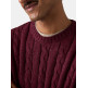 maillot homme  levi's laurel crew cable neps