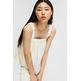 top a rayas en mezcla de lino femme ESPRIT