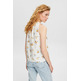 blusa con estampado floral en mezcla de lino femme ESPRIT